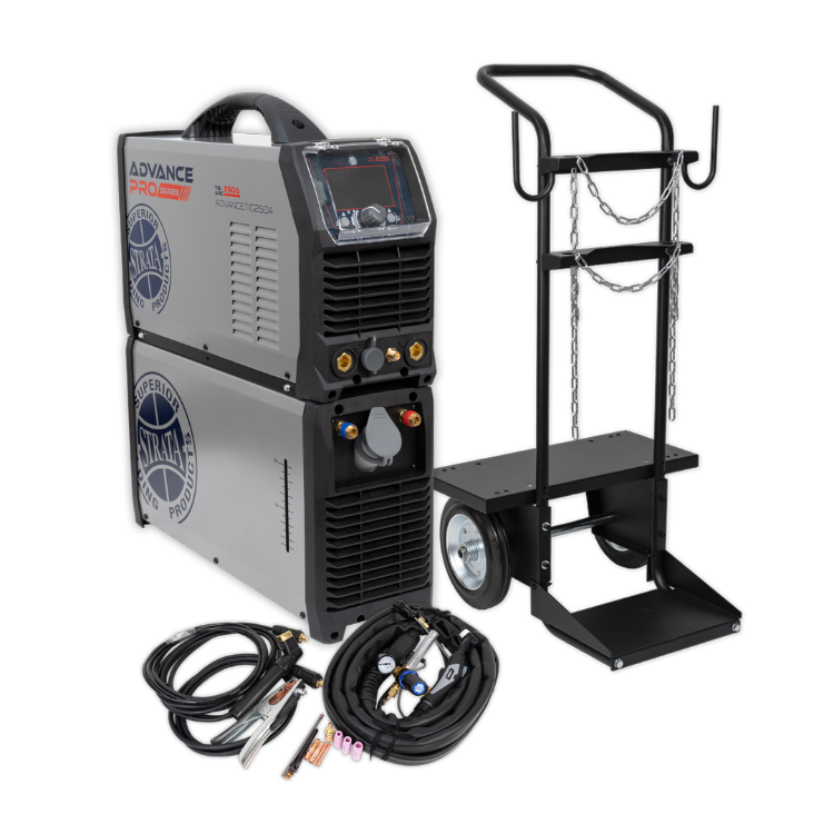 Strata AdvanceTig250ACDC Water-Cooled Package with 2-Wheel Trolley
